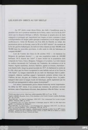 Les Juifs En Grece Au XXe Siecle