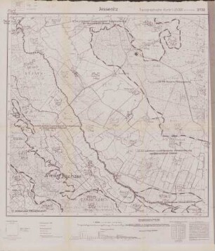 2732 Jessenitz, Topographische Karte 1:25000 (4cm - Karte)