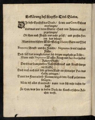 Erklaerung deß Kupffer-Titel-Blates; Kupffer-Titel-Blat