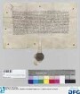 Herdegen Vatzner, Bürger zu Nürnberg, gestattet Burggraf Friedrich von Brandenburg auf Geheiß des römischen Königs Siegmund des Reiches Münze, Gold-, Pfennig- und Hellermünze, wie er sie bisher von des Reiches wegen innegehabt hat, an sich zu lösen, tritt ihm solche ab und verzichtet auf alle hierauf bezüglichen Rechte. - Siegler: der Aussteller.