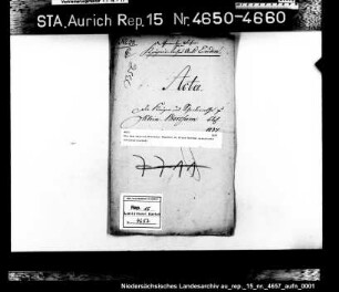 Die dem Hinrich Hinrichs Theeßen in Klein-Borßum gestattete Schankwirtschaft