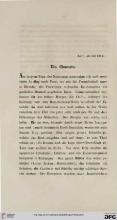 Kairo, im Juli 1853: Ein Chamsin