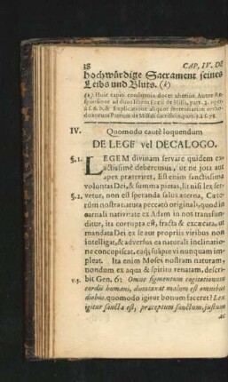 IV. De Lege vel Decalogo.