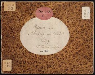 Vorderdeckel, mit handschriftlichem Einbandtitel