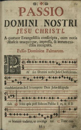 Passio Domini Nostri Jesu Christi.