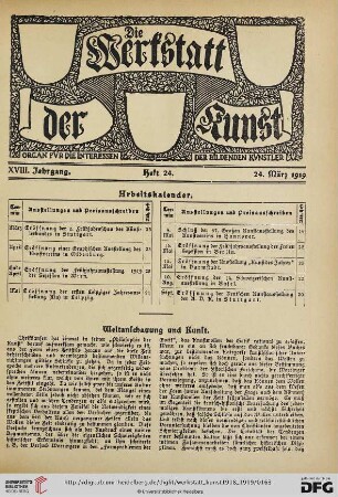 18: Weltanschauung und Kunst
