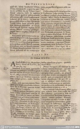 CAPUT XV. De Telluris MOTU.