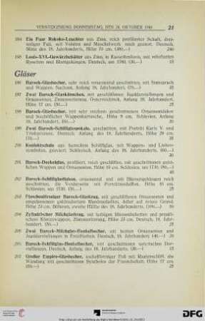 Gläser (Nr. 196-216)