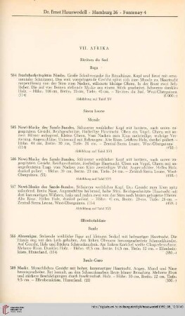 VII. Afrika (Nr. 584 - 650)