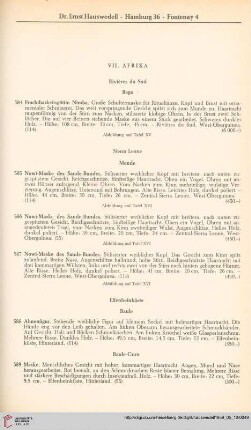 VII. Afrika (Nr. 584 - 650)