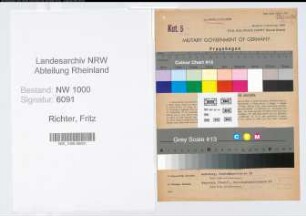 Entnazifizierung Fritz Richter, geb. 19.07.1904 (Verw.Referent)