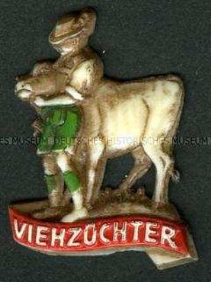 WHW-Abzeichen, Steirische Berufe: Viehzüchter, Straßensammlung im Gau 31 Steiermark von Januar 1942