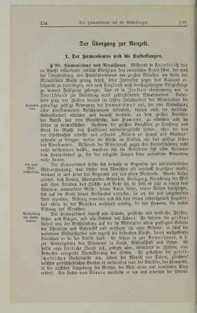 Der Übergang zur Neuzeit