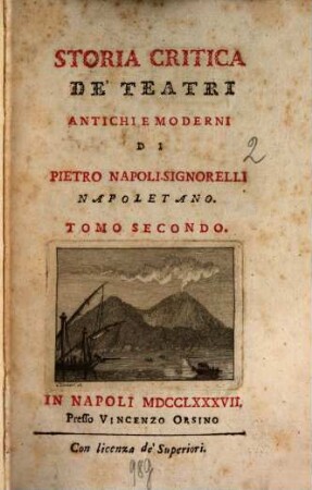 Storia critica de' teatri antichi e moderni, 2