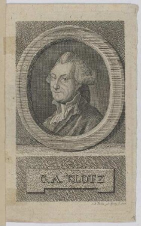 Bildnis des Christian Adolf Klotz