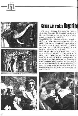 Gehen wir mal zu Hagenbeck ...