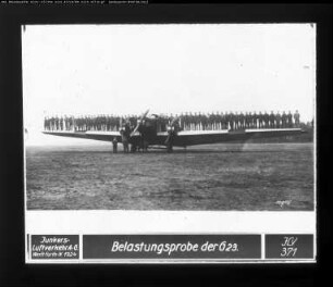 Flugzeug: G 23, Belastungsprobe
