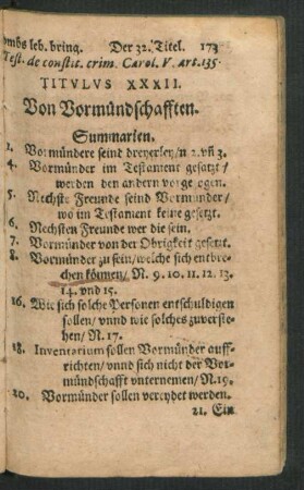 Titulus XXXII. Von Vormundschafften.