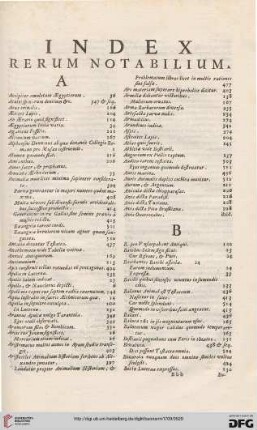 Index rerum notabilium