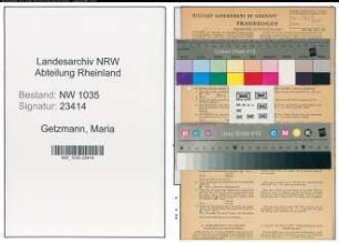 Entnazifizierung Maria Getzmann , geb. 08.12.1898 (Koechin)