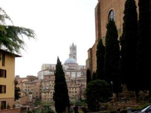 Siena: Stadtansicht mit Blick zum Dom