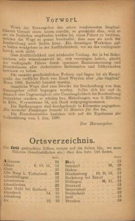 Ortsverzeichnis
