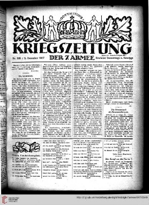 Hefte 295-302, Dezember 1917