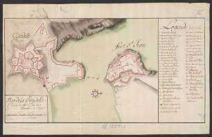 Plan de la Citadelle de St. Nicolas et Fort St. Jean de Marseille