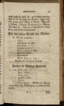 Für die bösen Brüste der Weiber