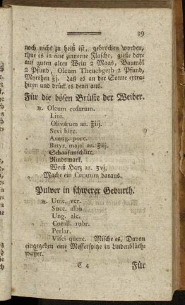 Für die bösen Brüste der Weiber