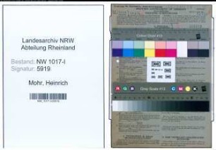 Entnazifizierung Heinrich Mohr , geb. 24.02.1899 (Maurer)