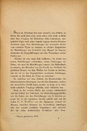 Ursache und Entstehung von Missbildungen : Inaug. Diss.