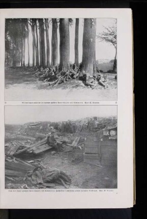 Reservetruppen während der Kämpfe zwischen Neuve=Chapelle und Armentiéres.