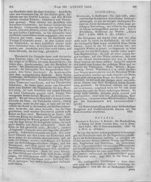 Strahlheim, C.: Das Jahr 1830. Oder Vollständige Geschichte sämmtlicher Staatsumwälzungen, so wie der übrigen wichtigsten Ereignisse dieses Zeitabschnittes, nebst einer gedrängten Darstellung, wie solche in den letzten 15 Jahren herbeigeführt worden sind. Stuttgart: Hoffmann 1831