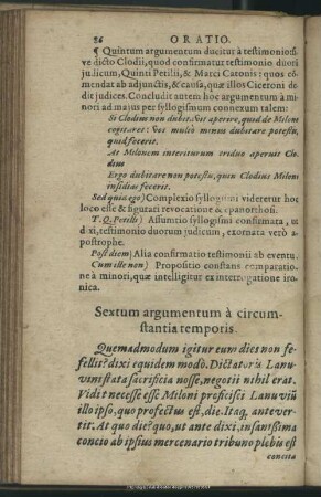 Sextum argumentum a circumstantia temporis