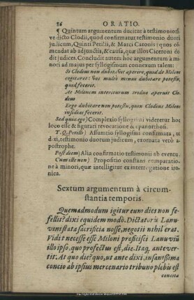 Sextum argumentum a circumstantia temporis