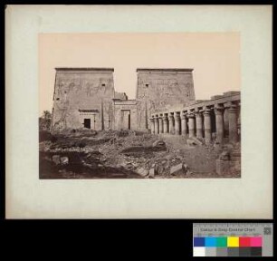 Ile de Phylae. Temple d'Isis.1èr Pylône.