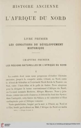 Chapitre  Les régions naturelles de l'Afrique du nord