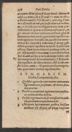 Summarium Glossae, Comparentes, &c.