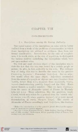 Chapter VIII: Coin-Inscriptions
