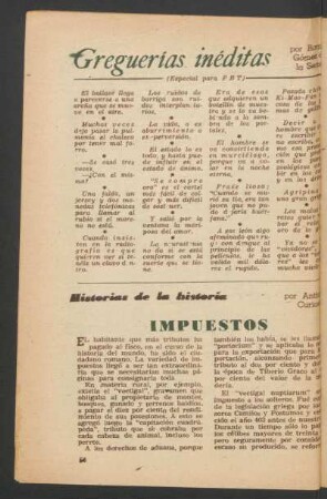 Impuestos : Historias de la historia