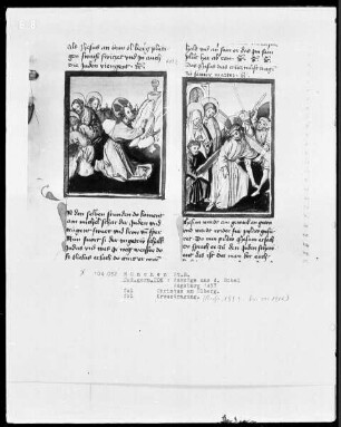 Auszüge aus der Bibel, und Marienleben — Kreuztragung