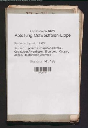 Besetzung der Pastorenstelle