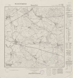 2657 (alte Nr.: 1244) Marienfließ, Meßtischblatt (4cm - Karte)
