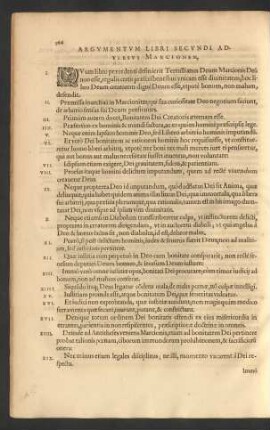 Argumentum Libri Secundi Adversus Marcionem