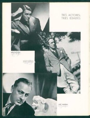 Tres actores, tres edades