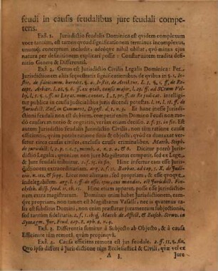 Dissertatio Juridica, De Jurisdictione Feudali Dominica