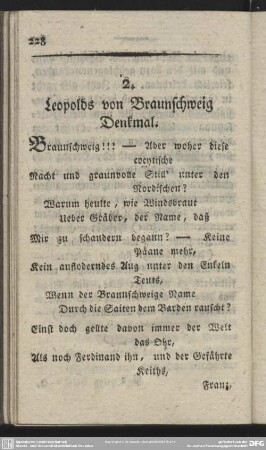 2. Leopolds von Braunschweig Denkmal