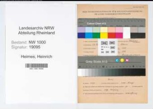 Entnazifizierung Heinrich Heimes, geb. 27.03.1893 (Wachmann)