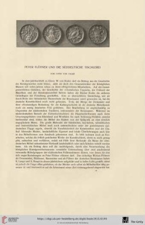 Peter Flötner und die süddeutsche Tischlerei